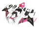 Billigste Suzuki GSXR 600 / GSXR 750 Motorrad Verkleidung 2011-2024 - Weiss Rosa Schwarz Corona