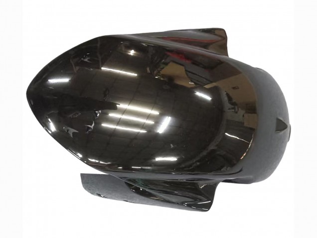Billigste Suzuki GSXR 600 / GSXR 750 Motorrad Verkleidung 2011-2024 - Glanzendes Schwarz Rot Flamme