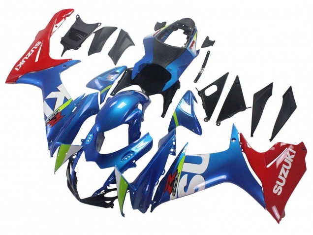 Billigste Suzuki GSXR 600 / GSXR 750 Motorrad Verkleidung 2011-2024 - Blau Rot