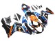 Billigste Suzuki GSXR 600 / GSXR 750 Motorrad Verkleidung 2011-2024 - Hellblau Orange Schwarz Weiss Hai 46
