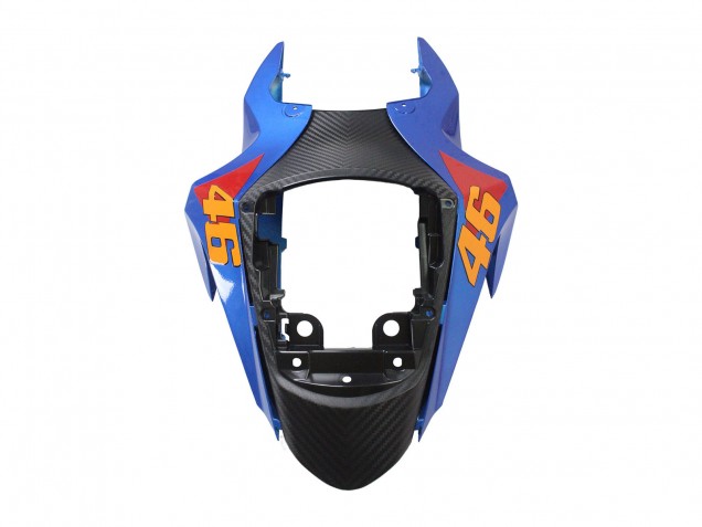 Billigste Suzuki GSXR 600 / GSXR 750 Motorrad Verkleidung 2011-2024 - Hellblau Orange Schwarz Weiss Hai 46