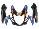 Billigste Suzuki GSXR 600 / GSXR 750 Motorrad Verkleidung 2011-2024 - Hellblau Orange Schwarz Weiss Hai 46