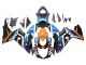 Billigste Suzuki GSXR 600 / GSXR 750 Motorrad Verkleidung 2011-2024 - Hellblau Orange Schwarz Weiss Hai 46