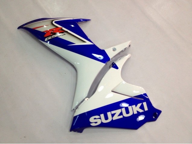 Billigste Suzuki GSXR 600 / GSXR 750 Motorrad Verkleidung 2011-2024 - Blau Weiss