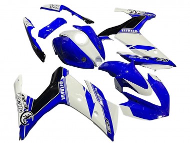 Billigste Yamaha YZF R3/R25 Motorrad Verkleidung 2015-2018 - Weiss Blau Schwarz Rennen