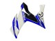 Billigste Yamaha YZF R3/R25 Motorrad Verkleidung 2015-2018 - Weiss Blau Schwarz Rennen