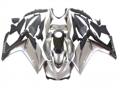 Billigste Yamaha YZF R3/R25 Motorrad Verkleidung 2015-2018 - Silber Schwarz