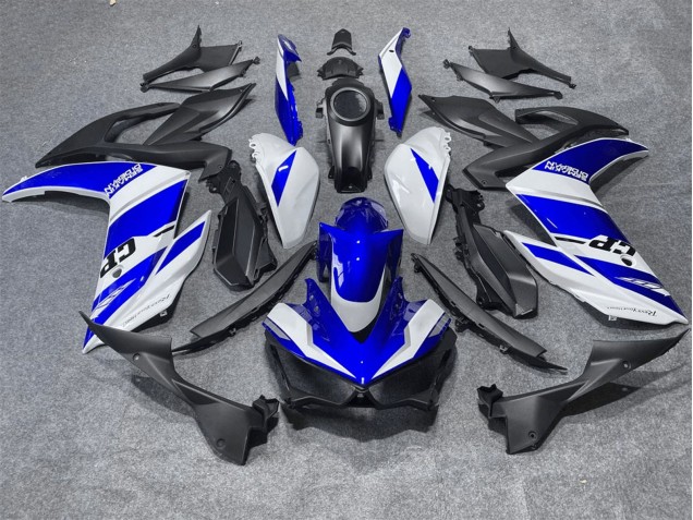 Billigste Yamaha YZF R3/R25 Motorrad Verkleidung 2015-2018 - Weiss Blau