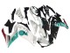 Billigste Yamaha YZF R3/R25 Motorrad Verkleidung 2015-2018 - Weiss Grun Glanzendes Schwarz