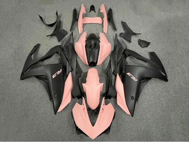 Billigste Yamaha YZF R3/R25 Motorrad Verkleidung 2015-2018 - Rosa Matt Schwarz