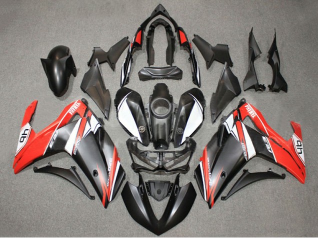 Billigste Yamaha YZF R3/R25 Motorrad Verkleidung 2015-2018 - Weiss Rot Matt Schwarz 46