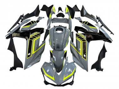 Billigste Yamaha YZF R3/R25 Motorrad Verkleidung 2015-2018 - Nardo Grau Neon Gelb Schwarz