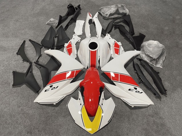 Billigste Yamaha YZF R3/R25 Motorrad Verkleidung 2015-2018 - Weiss Rot Schwarz