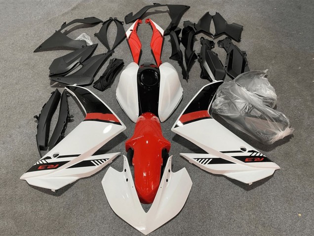 Billigste Yamaha YZF R3/R25 Motorrad Verkleidung Kit 2015-2018 - Weiss Rot Schwarz
