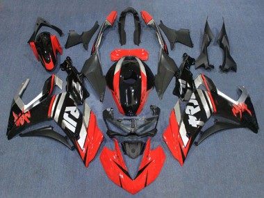 Billigste Yamaha YZF R3/R25 Motorrad Verkleidung 2015-2018 - Rot Silber Glanzendes Schwarz