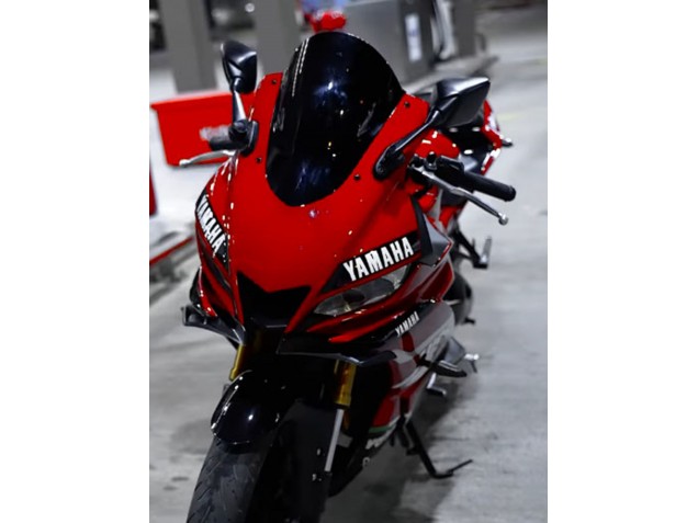 Billigste Yamaha YZF R3/R25 Motorrad Verkleidung 2019-2021 - Dunkel Rot Weiss Silber Schwarz Valsir