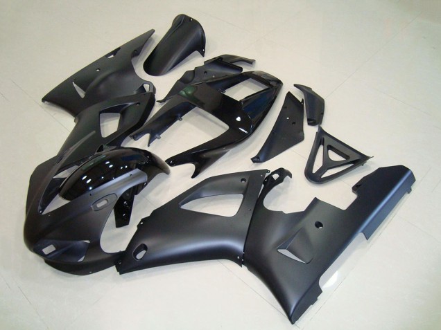 Billigste Yamaha YZF R1 Motorrad Verkleidung 1998-1999 - Matt Schwarz Glanzendes Schwarz