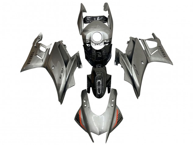 Billigste Yamaha YZF R3/R25 Motorrad Verkleidung 2019-2021 - Silber Schwarz