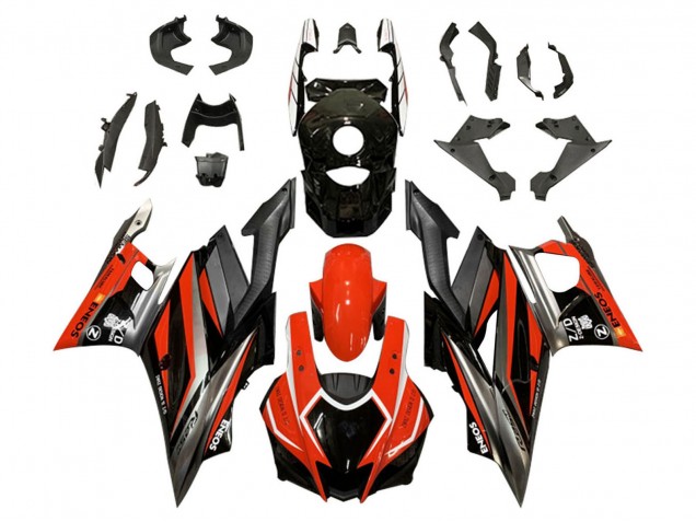 Billigste Yamaha YZF R3/R25 Motorrad Verkleidung 2019-2021 - Rot Grau Schwarz ENEOS