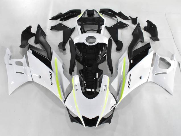 Billigste Yamaha YZF R3/R25 Motorrad Verkleidung 2019-2021 - Weiss Grun Schwarz