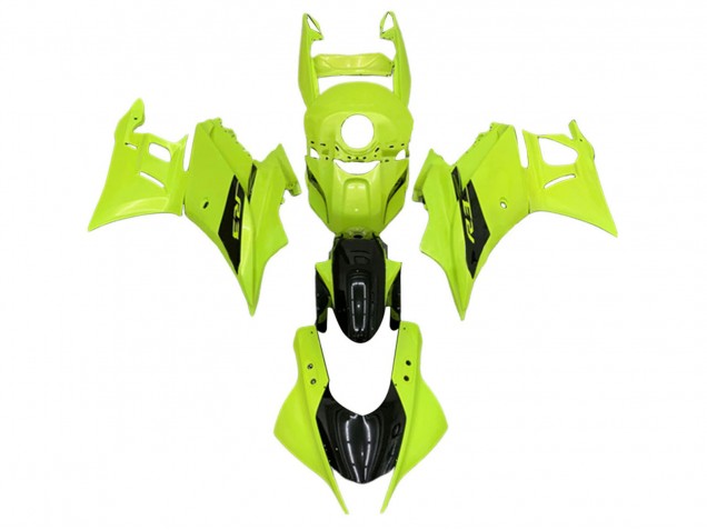 Billigste Yamaha YZF R3/R25 Motorrad Verkleidung 2019-2021 - Neon Grun Schwarz