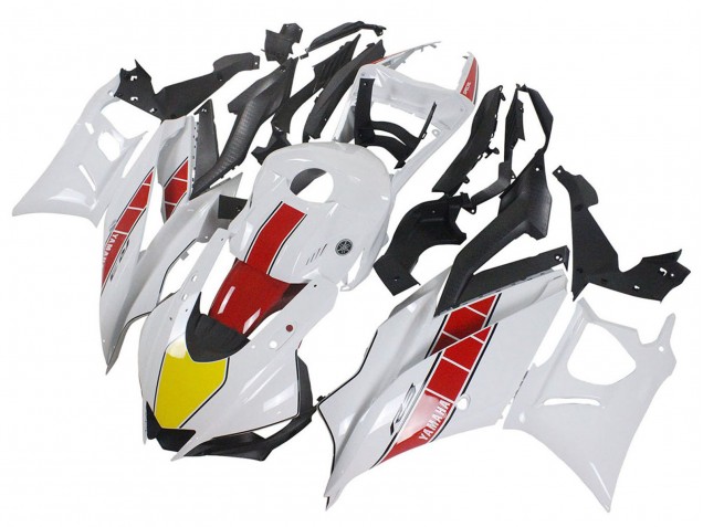 Billigste Yamaha YZF R3/R25 Motorrad Verkleidung 2019-2021 - Weiss Rot Gelb Schwarz