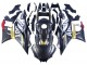 Billigste Yamaha YZF R3/R25 Motorrad Verkleidung 2022-2024 - Schwarzer Carbonfaser Stil Goldrot ABBOT
