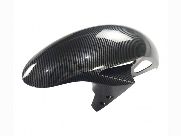 Billigste Yamaha YZF R3/R25 Motorrad Verkleidung 2022-2024 - Schwarzer Carbonfaser Stil Silberblau