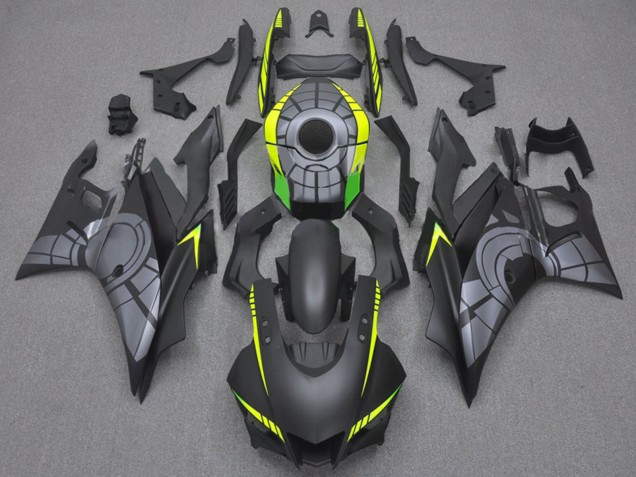 Billigste Yamaha YZF R3/R25 Motorrad Verkleidung 2022-2024 - Matt Schwarz Grau Gelb Grun