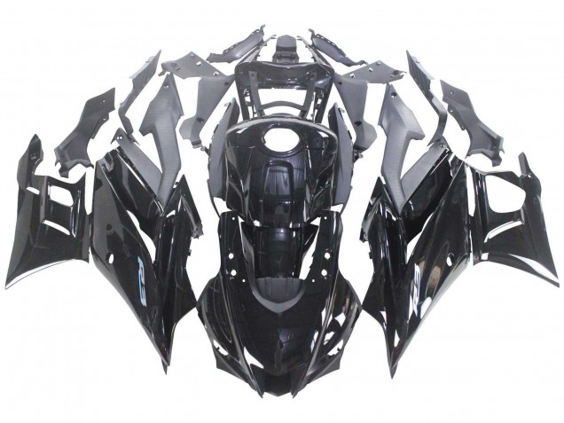 Billigste Yamaha YZF R3/R25 Motorrad Verkleidung 2022-2024 - Glanzendes Schwarz