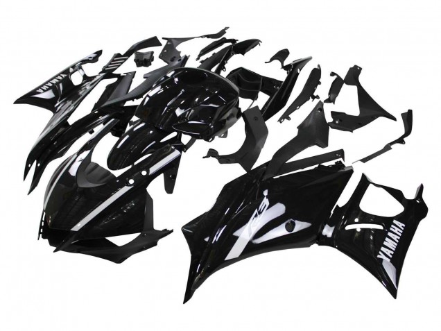 Billigste Yamaha YZF R3/R25 Motorrad Verkleidung 2022-2024 - Glanzendes Schwarz
