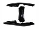 Billigste Yamaha YZF R3/R25 Motorrad Verkleidung 2022-2024 - Glanzendes Schwarz