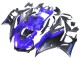 Billigste Yamaha YZF R3/R25 Motorrad Verkleidung 2022-2024 - Blau Matt Schwarz