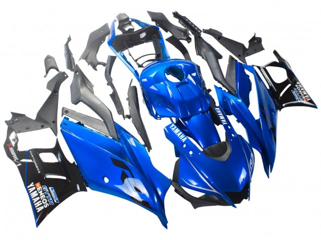 Billigste Yamaha YZF R3/R25 Motorrad Verkleidung 2022-2024 - Blau Schwarz ENEOS