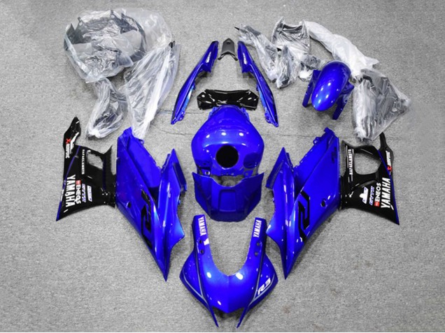 Billigste Yamaha YZF R3/R25 Motorrad Verkleidung 2022-2024 - Blau Schwarz ENEOS