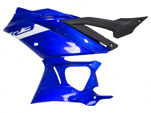 Billigste Yamaha YZF R3/R25 Motorrad Verkleidung 2022-2024 - Blau Weiss Matt Schwarz