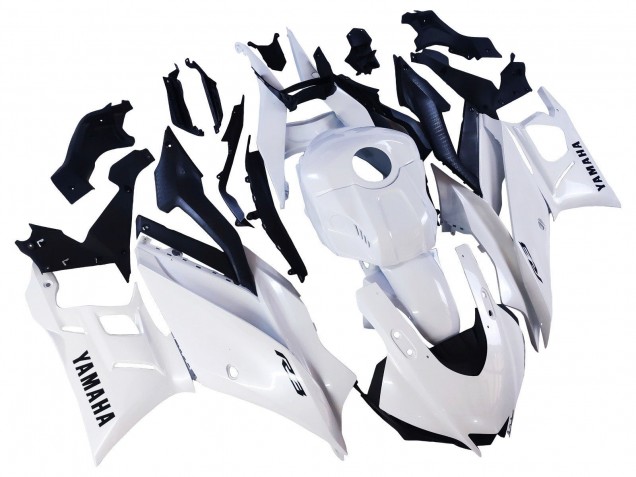 Billigste Yamaha YZF R3/R25 Motorrad Verkleidung 2022-2024 - Weiss
