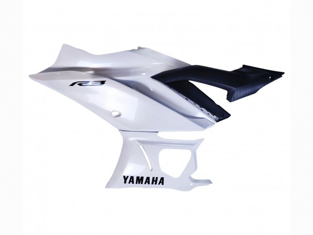Billigste Yamaha YZF R3/R25 Motorrad Verkleidung 2022-2024 - Weiss