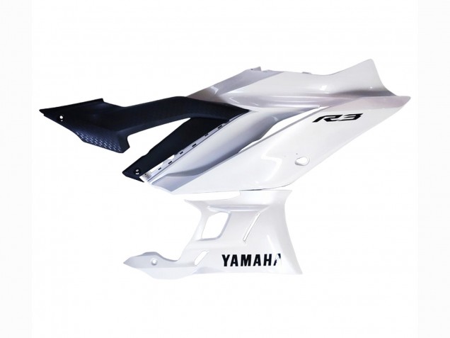 Billigste Yamaha YZF R3/R25 Motorrad Verkleidung 2022-2024 - Weiss
