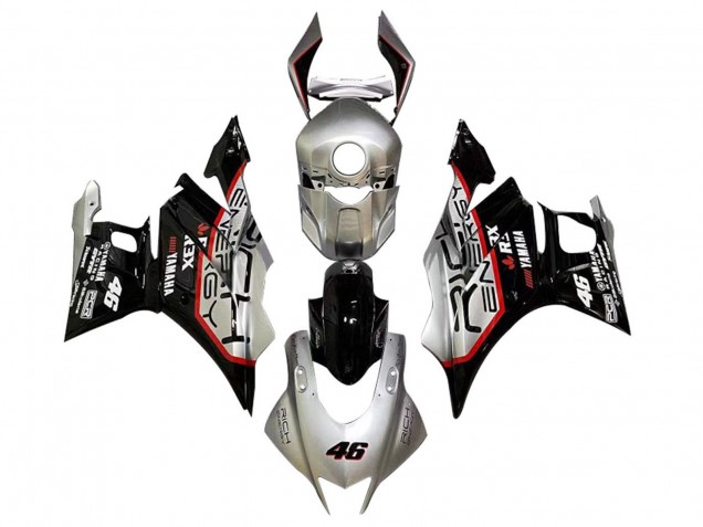 Billigste Yamaha YZF R3/R25 Motorrad Verkleidung 2022-2024 - Silber Rot Schwarz 46