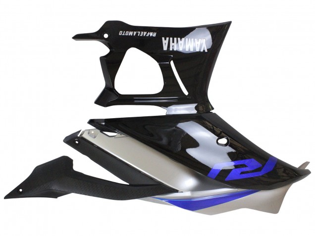 Billigste Yamaha YZF R3/R25 Motorrad Verkleidung 2022-2024 - Silber Blau Glanzendes Schwarz