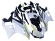 Billigste Yamaha YZF R3/R25 Motorrad Verkleidung 2022-2024 - Weiss Gelb Schwarz