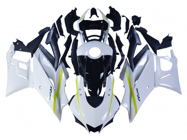 Billigste Yamaha YZF R3/R25 Motorrad Verkleidung 2022-2024 - Weiss Gelb Schwarz