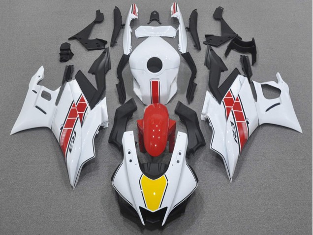 Billigste Yamaha YZF R3/R25 Motorrad Verkleidung 2022-2024 - Weiss Rot Gelb Schwarz