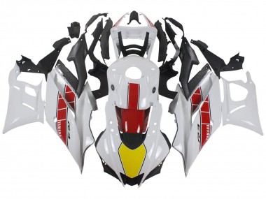 Billigste Yamaha YZF R3/R25 Motorrad Verkleidung 2022-2024 - Weiss Rot Gelb Schwarz