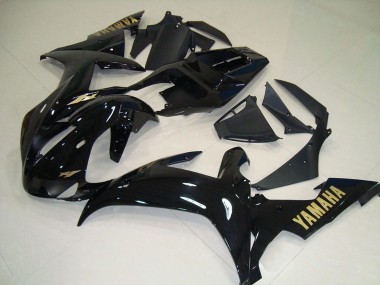 Billigste Yamaha YZF R1 Motorrad Verkleidung 2002-2003 - Glanzendes Schwarz Gold Aufkleber