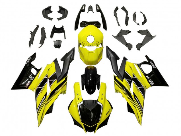 Billigste Yamaha YZF R3/R25 Motorrad Verkleidung 2022-2024 - Gelb Schwarz