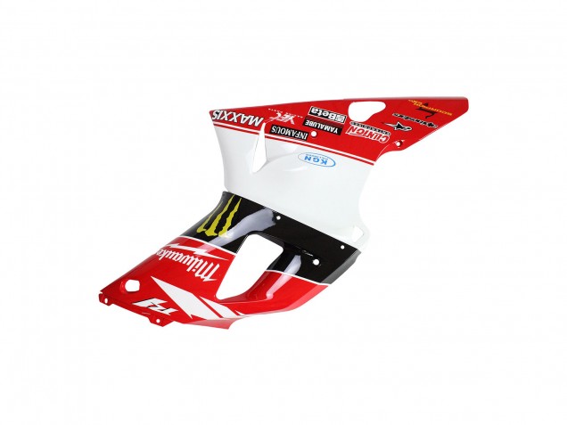 Billigste Yamaha YZF 1000 R1 Motorrad Verkleidung 1998-1999 - Rot Weiss Schwarz Gelb Monster Milwaukee MAXXIS 11
