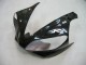 Billigste Yamaha YZF 1000 R1 Motorrad Verkleidung 2000-2001 - Glanzendes Schwarz Weiss Aufkleber