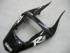 Billigste Yamaha YZF 1000 R1 Motorrad Verkleidung 2000-2001 - Glanzendes Schwarz Weiss Aufkleber